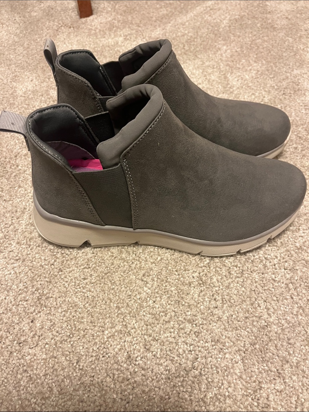 Ryka brand Women’s Gray Slip-On Ankle Sneakers